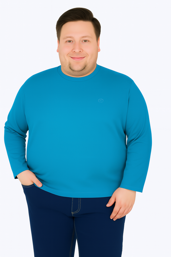 Men’s  Full Sleeve Crew Neck T-Shirt- Big &Tall