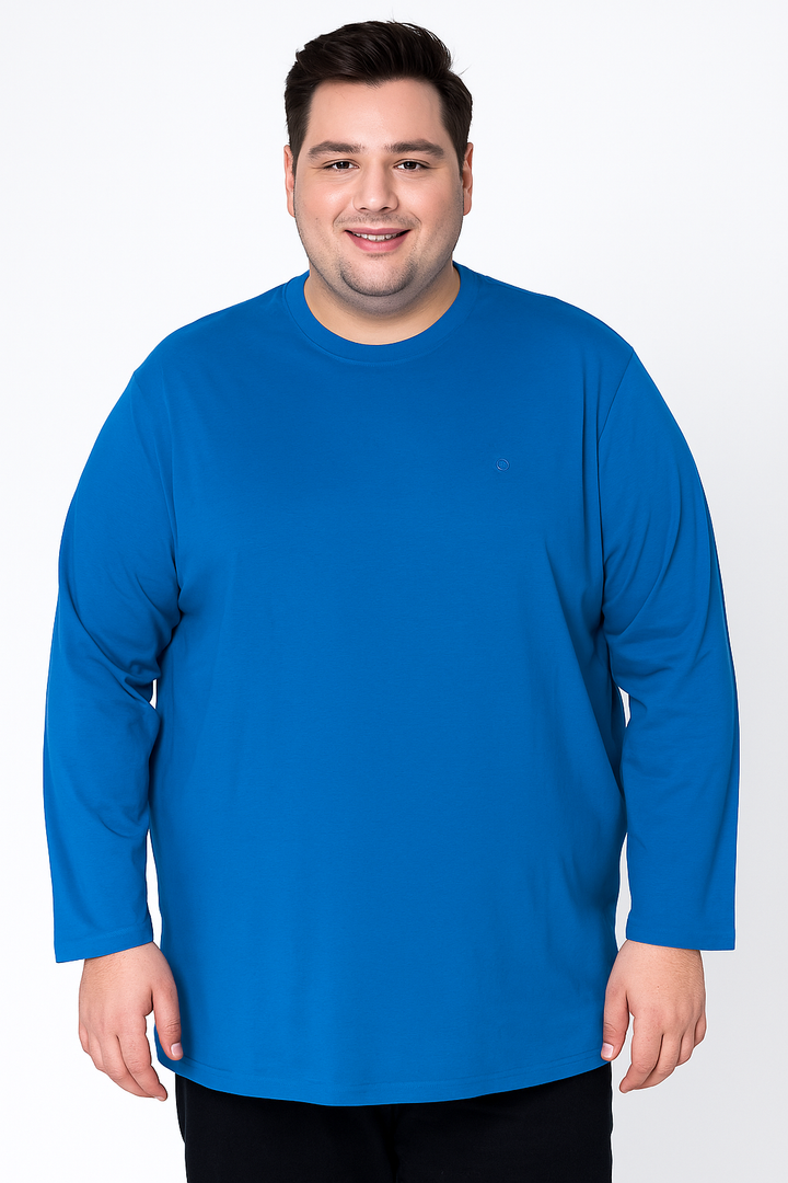 Men’s  Full Sleeve V-Neck T-Shirt – Big & Tall