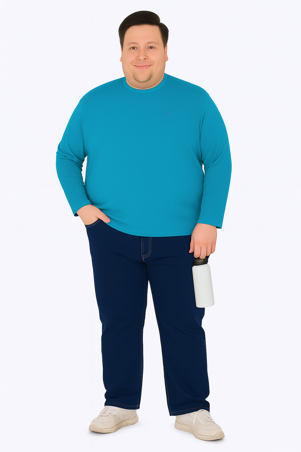 Men’s  Full Sleeve Crew Neck T-Shirt- Big &Tall