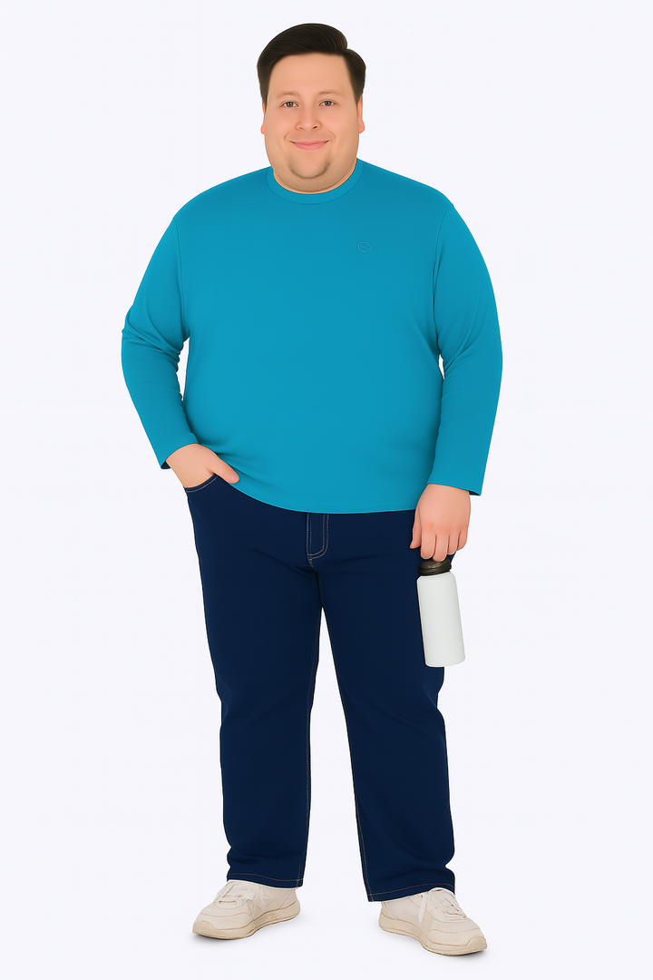 Men’s  Full Sleeve Crew Neck T-Shirt- Big &Tall