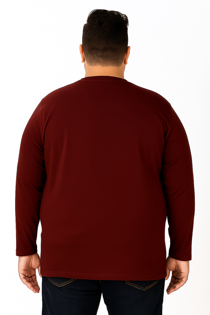 Men’s  Full Sleeve Crew Neck T-Shirt- Big &Tall
