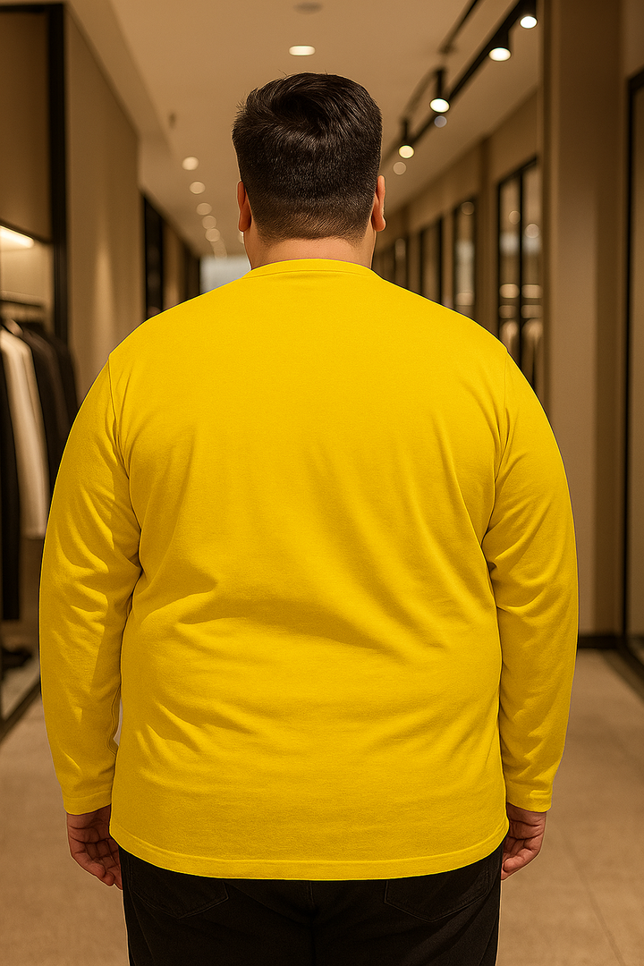 Men’s  Full Sleeve Crew Neck T-Shirt- Big &Tall