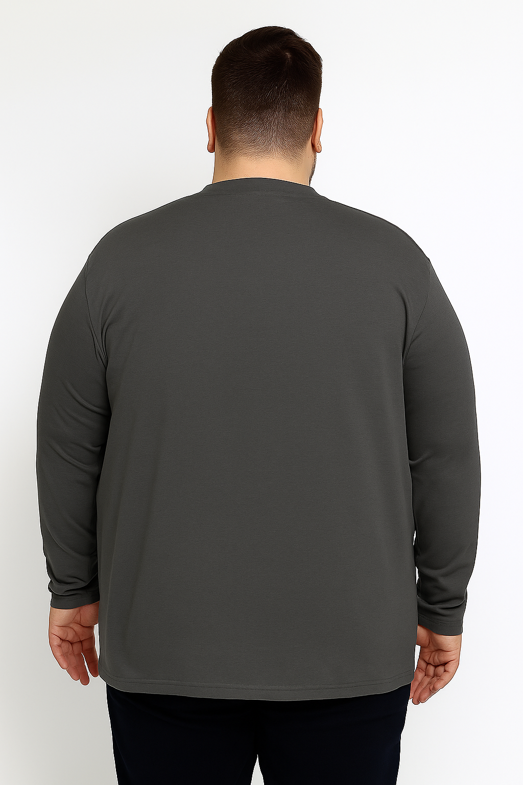 Men’s  Full Sleeve V-Neck T-Shirt – Big & Tall