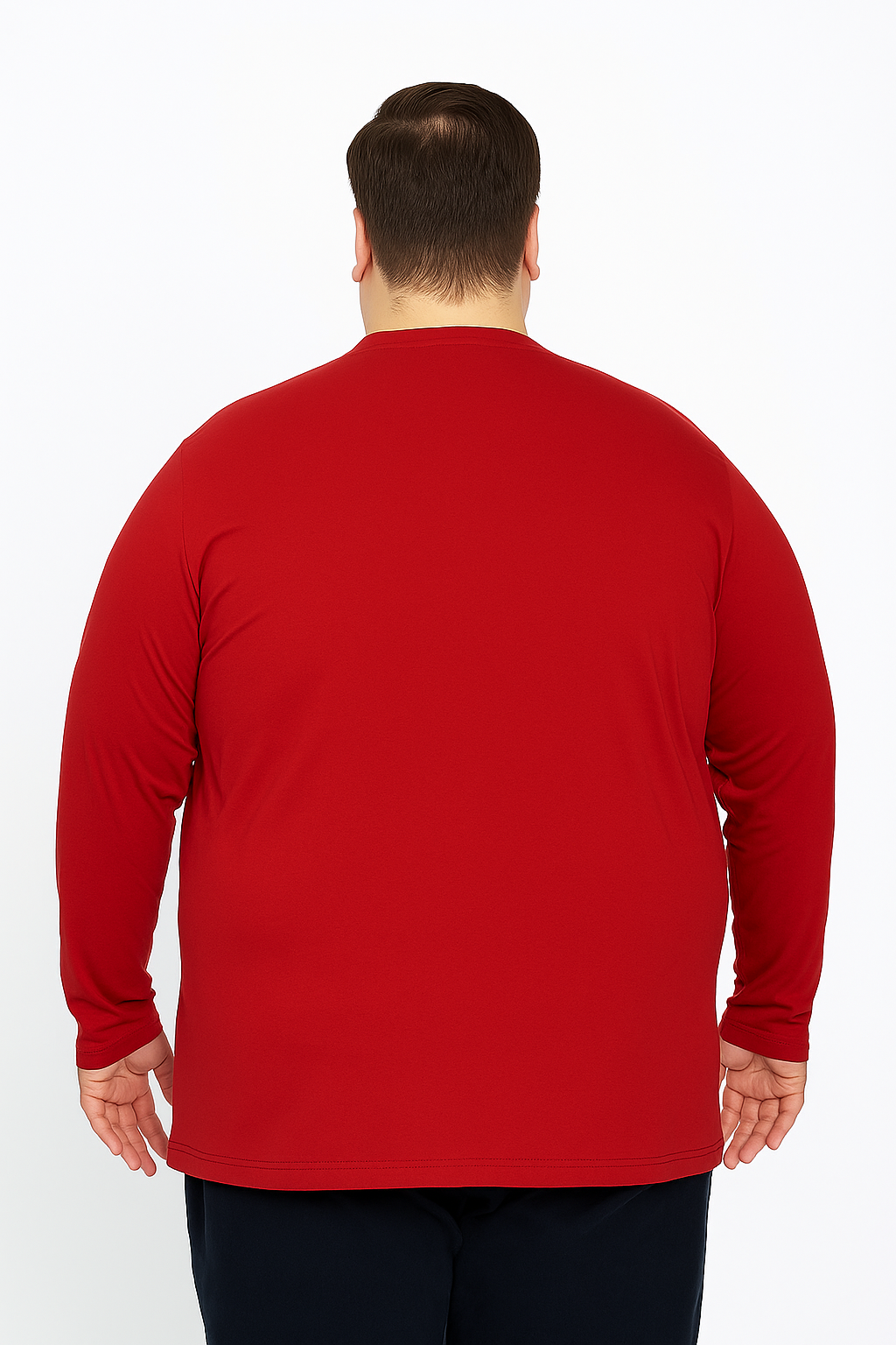 Men’s  Full Sleeve V-Neck T-Shirt – Big & Tall