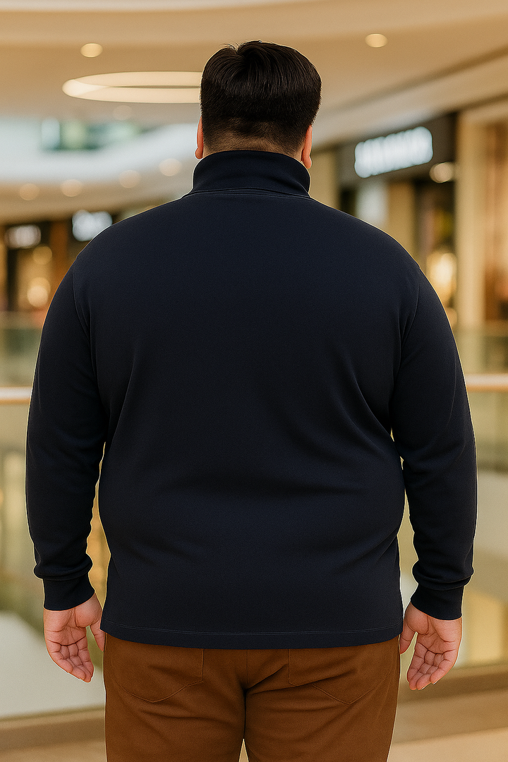 Men's Long Slevees Turtleneck T-Shirt - Big & Tall