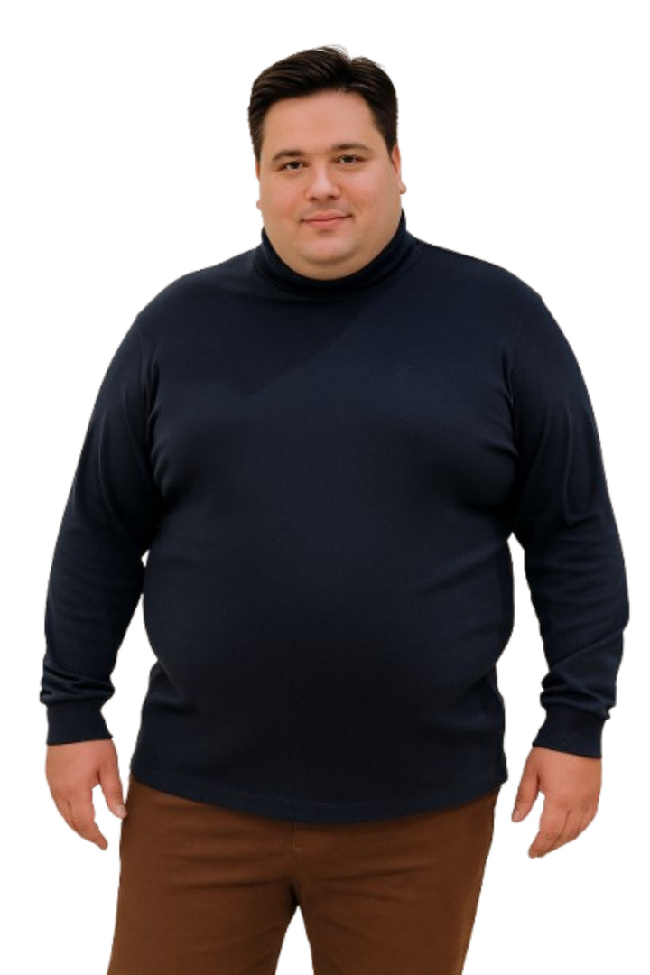 Men's Long Slevees Turtleneck T-Shirt - Big & Tall