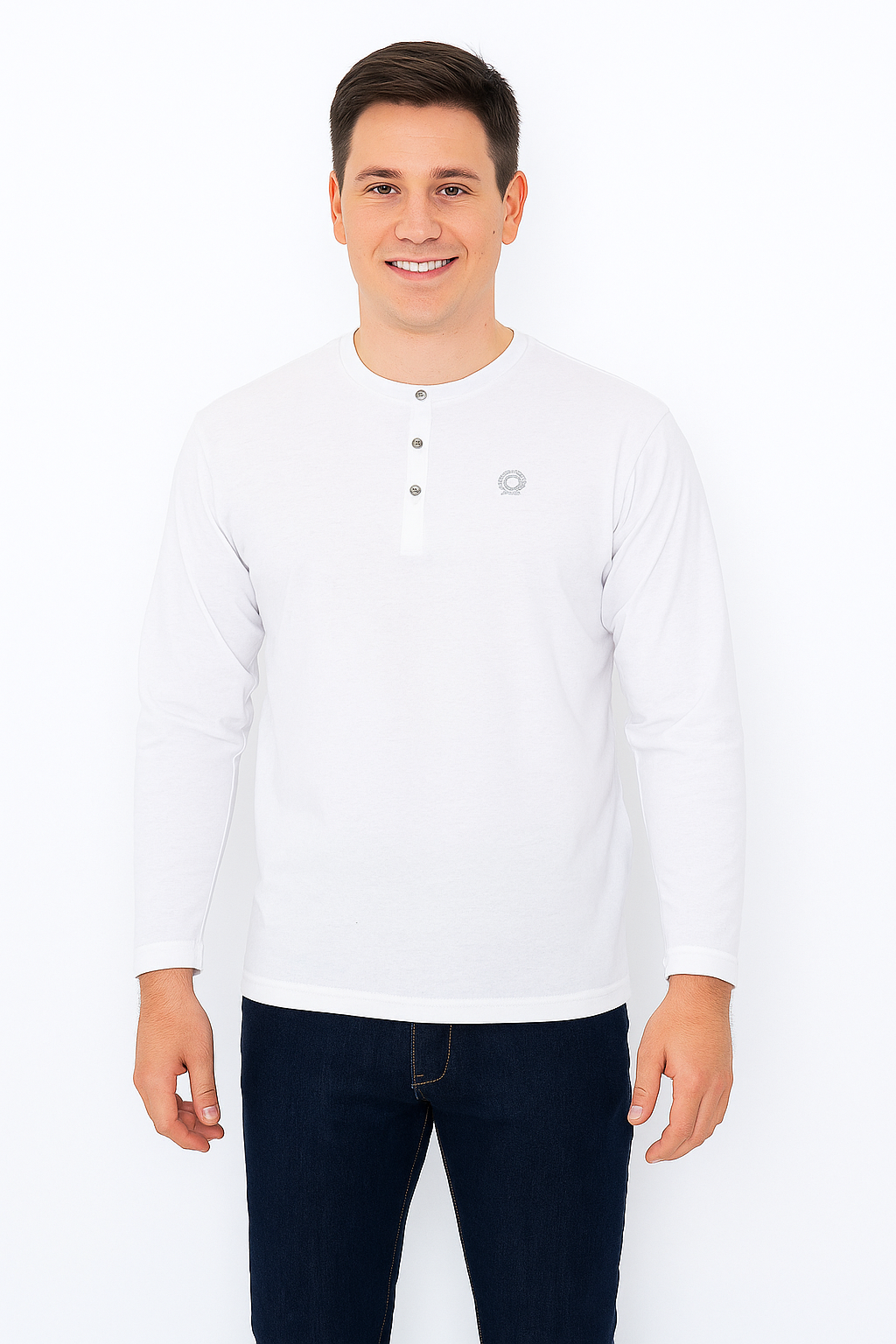 Men’s Full Sleeve Henley T-Shirt – Big & Tall