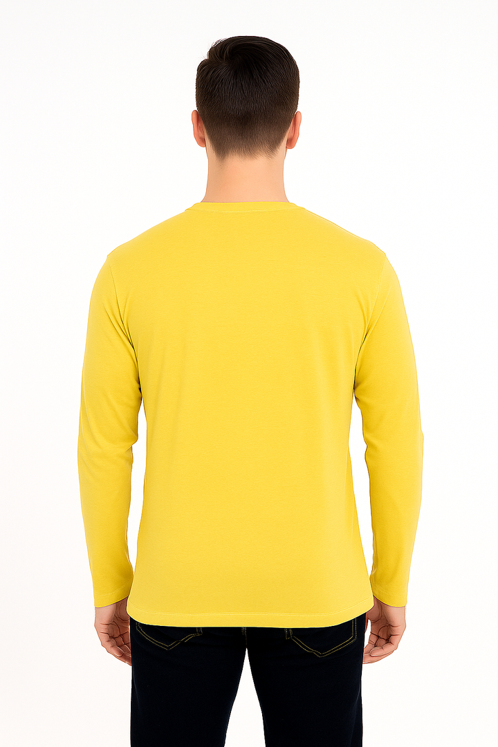 Men’s Full Sleeve Henley T-Shirt – Big & Tall