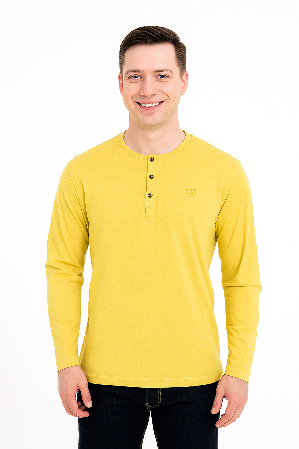 Men’s Full Sleeve Henley T-Shirt – Big & Tall