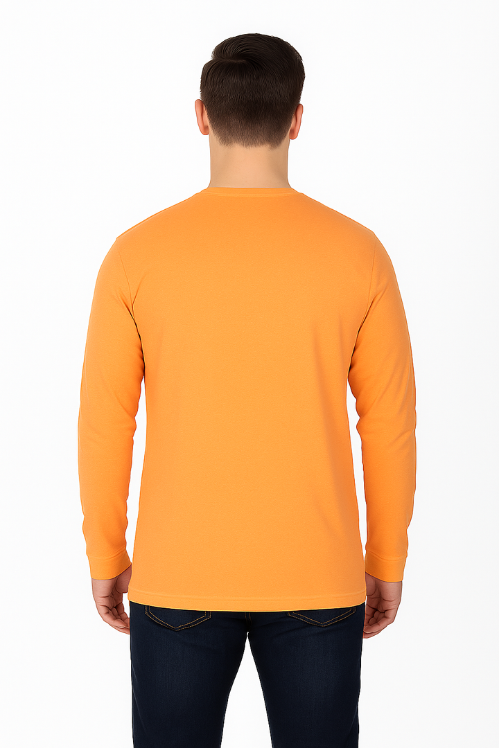Men’s Full Sleeve Henley T-Shirt – Big & Tall