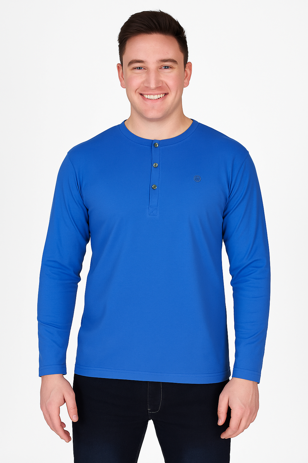 Men’s Full Sleeve Henley T-Shirt – Big & Tall