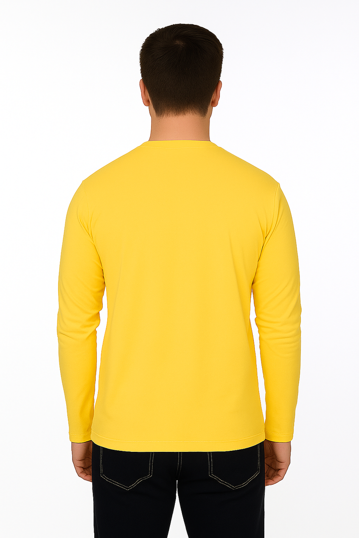 Men’s Full Sleeve Henley T-Shirt – Big & Tall