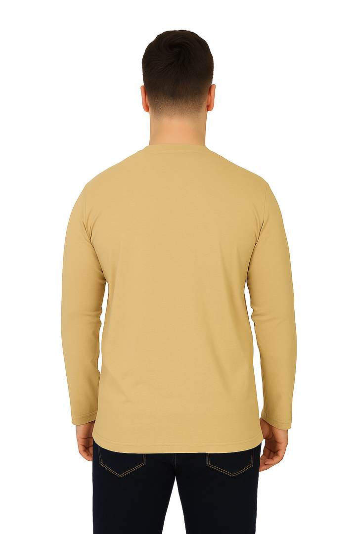 Men’s Full Sleeve Henley T-Shirt – Big & Tall