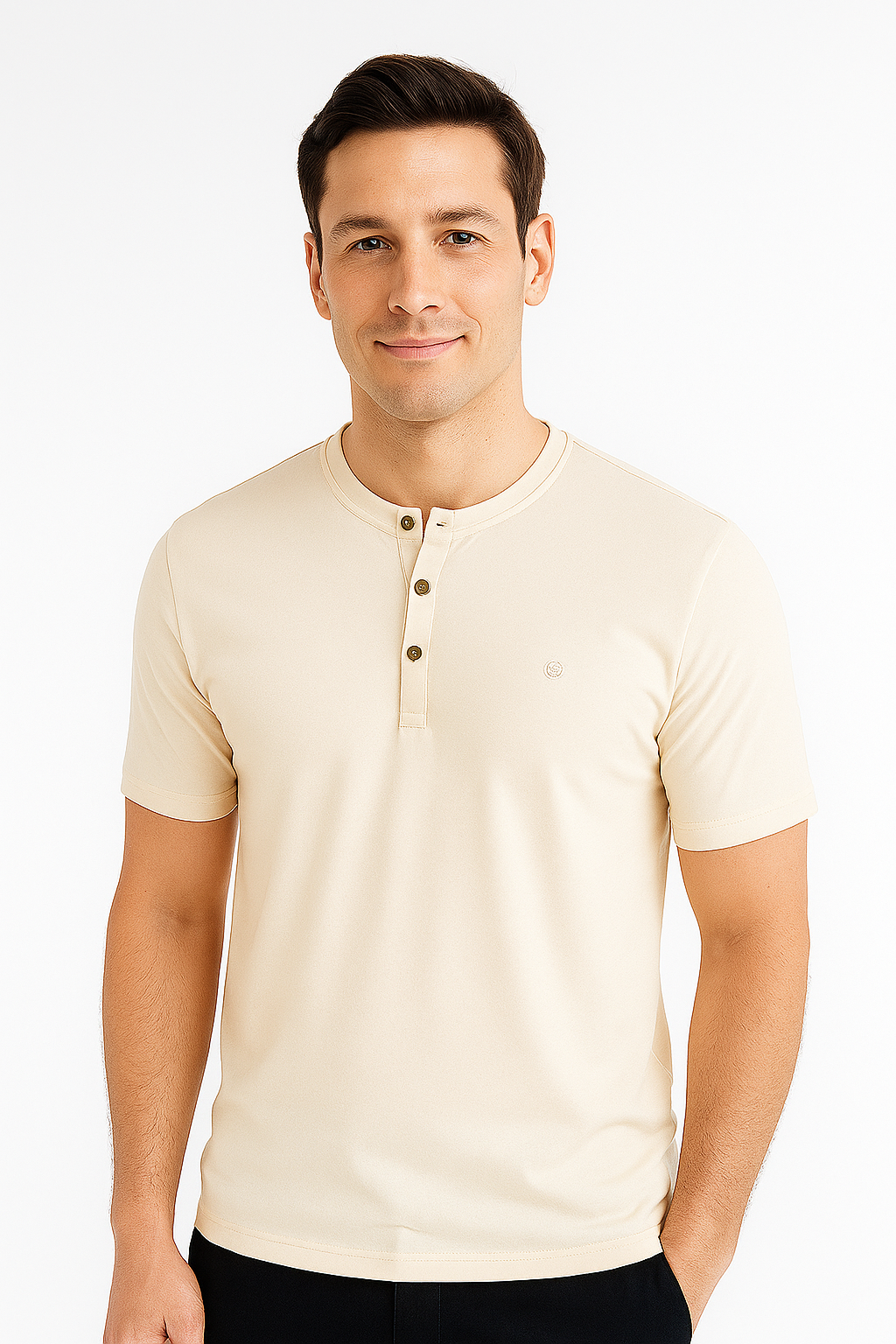 Men’s Henley Neck Half Sleeve T-Shirt