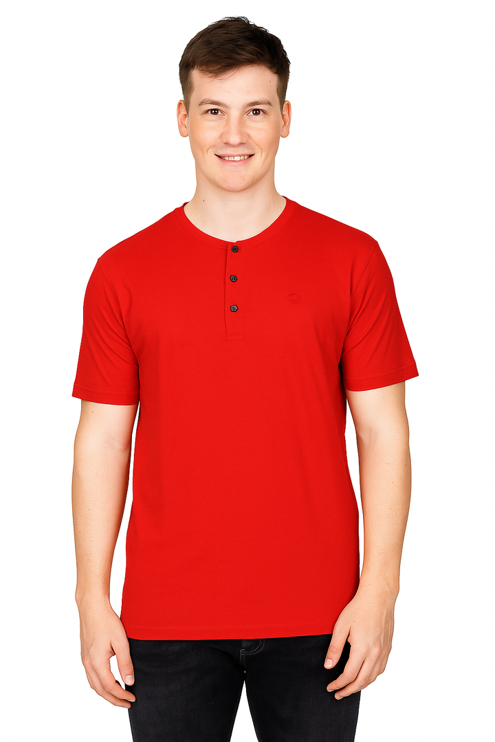 Men’s Henley Neck Half Sleeve T-Shirt