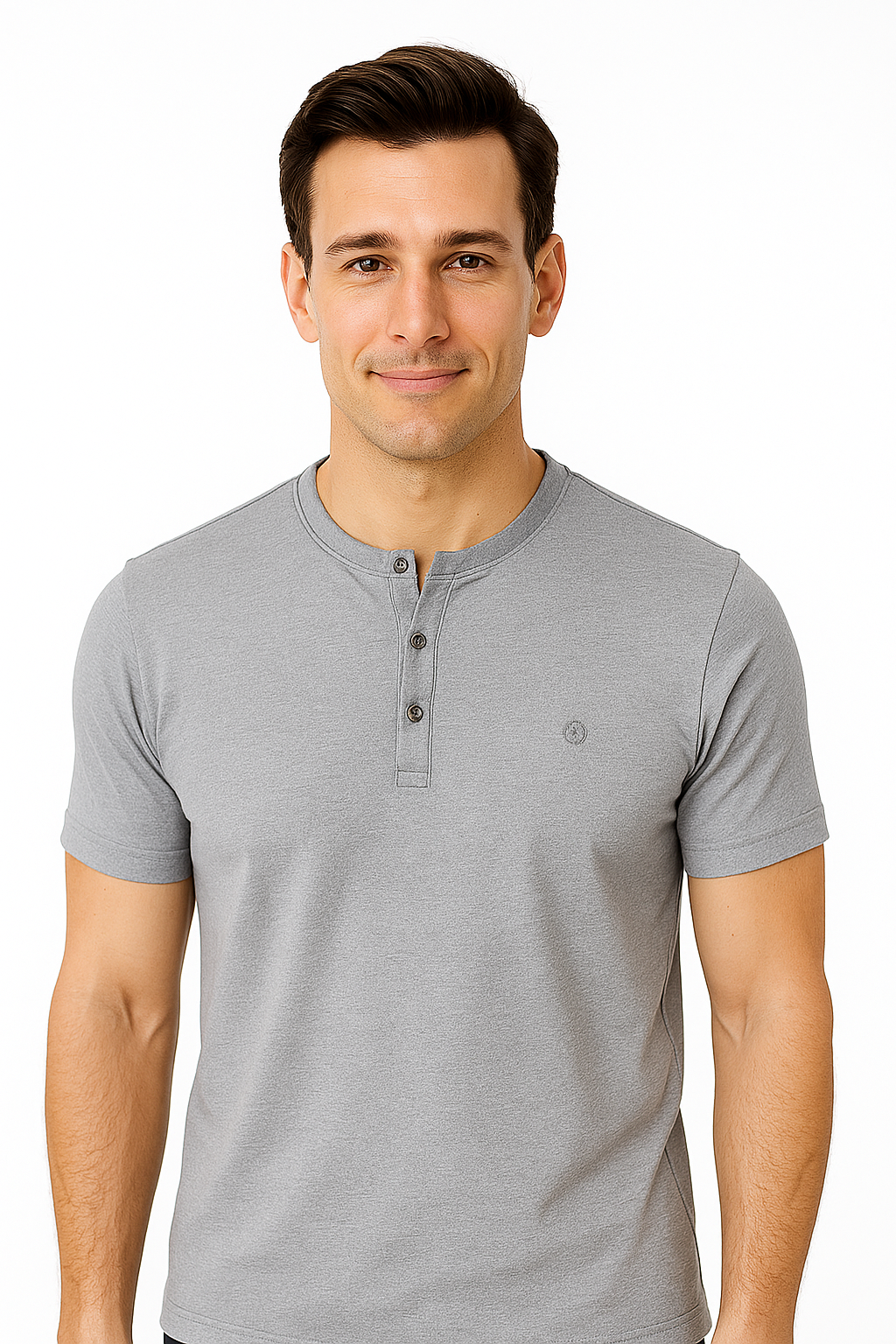 Men’s Henley Neck Half Sleeve T-Shirt