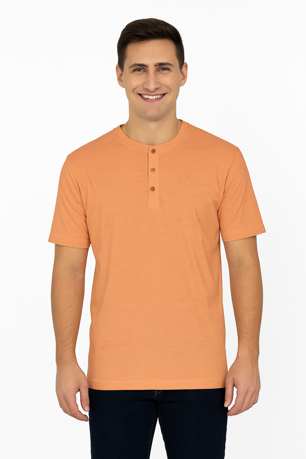 Men’s Henley Neck Half Sleeve T-Shirt