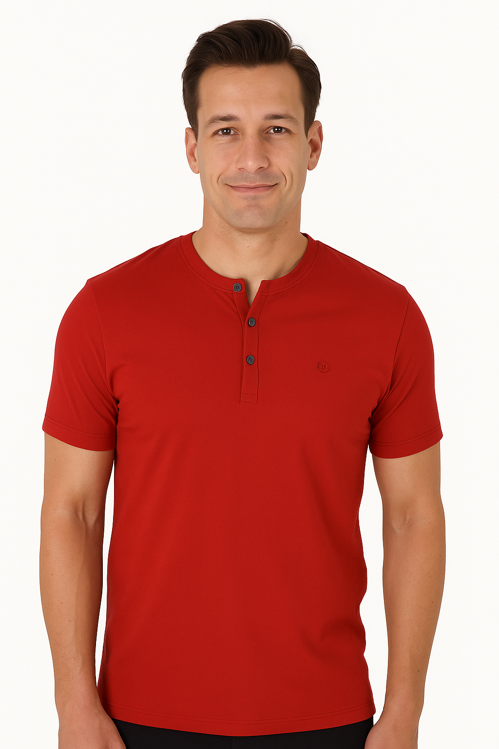 Men’s Henley Neck Half Sleeve T-Shirt
