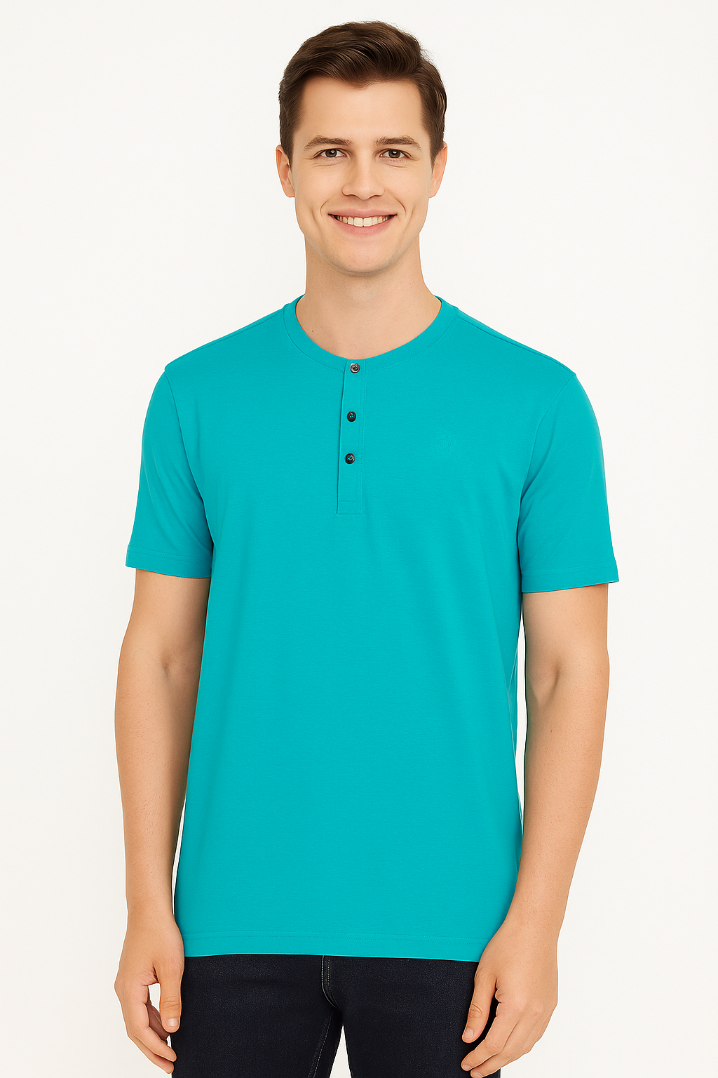 Men’s Henley Neck Half Sleeve T-Shirt