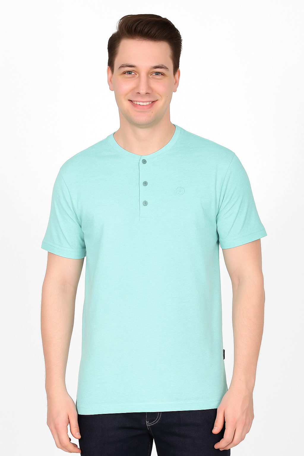 Men’s Henley Neck Half Sleeve T-Shirt