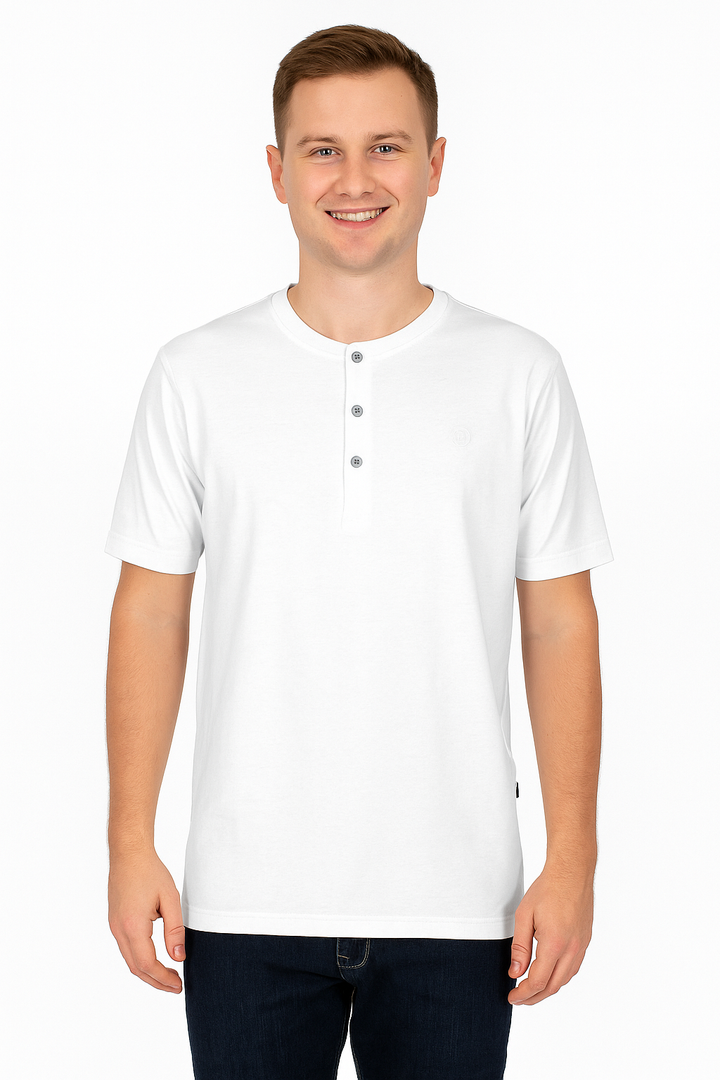 Men’s Henley Neck Half Sleeve T-Shirt