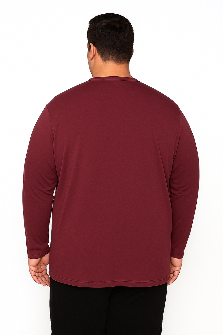 Men’s Henley Neck Full Sleeve T-Shirt - Big & Tall