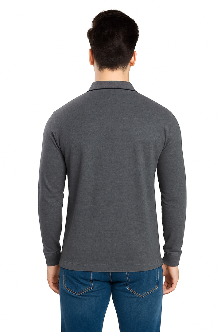 Men’s Full Sleeve Polo T-Shirt – Classic Casual Wear