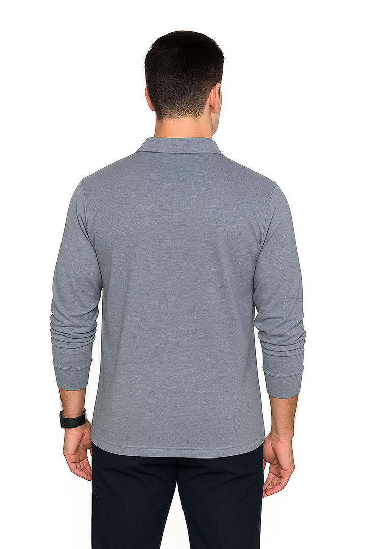 Men’s Full Sleeve Polo T-Shirt – Classic Casual Wear