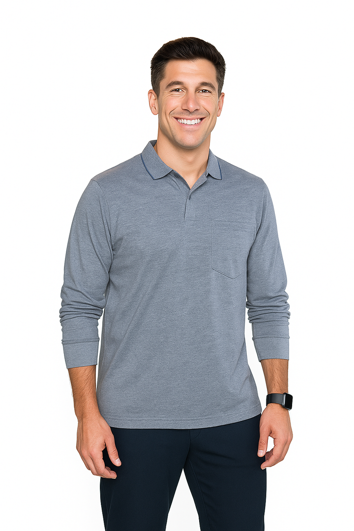 Men’s Full Sleeve Polo T-Shirt – Classic Casual Wear