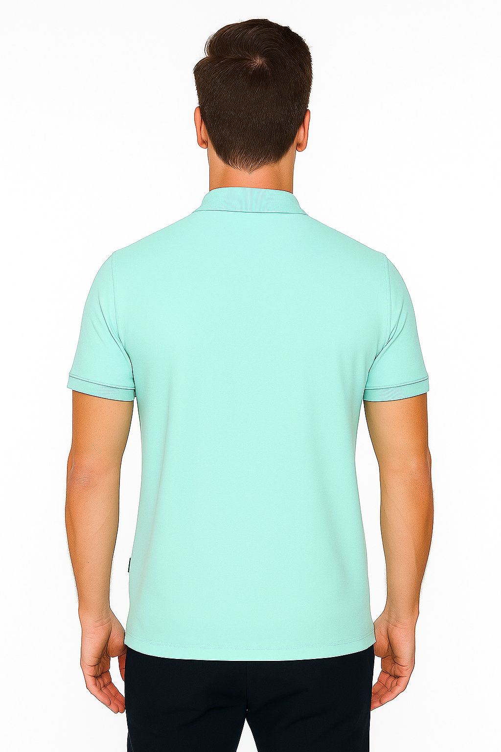 Men's Solid Piqué Polo with Pocket