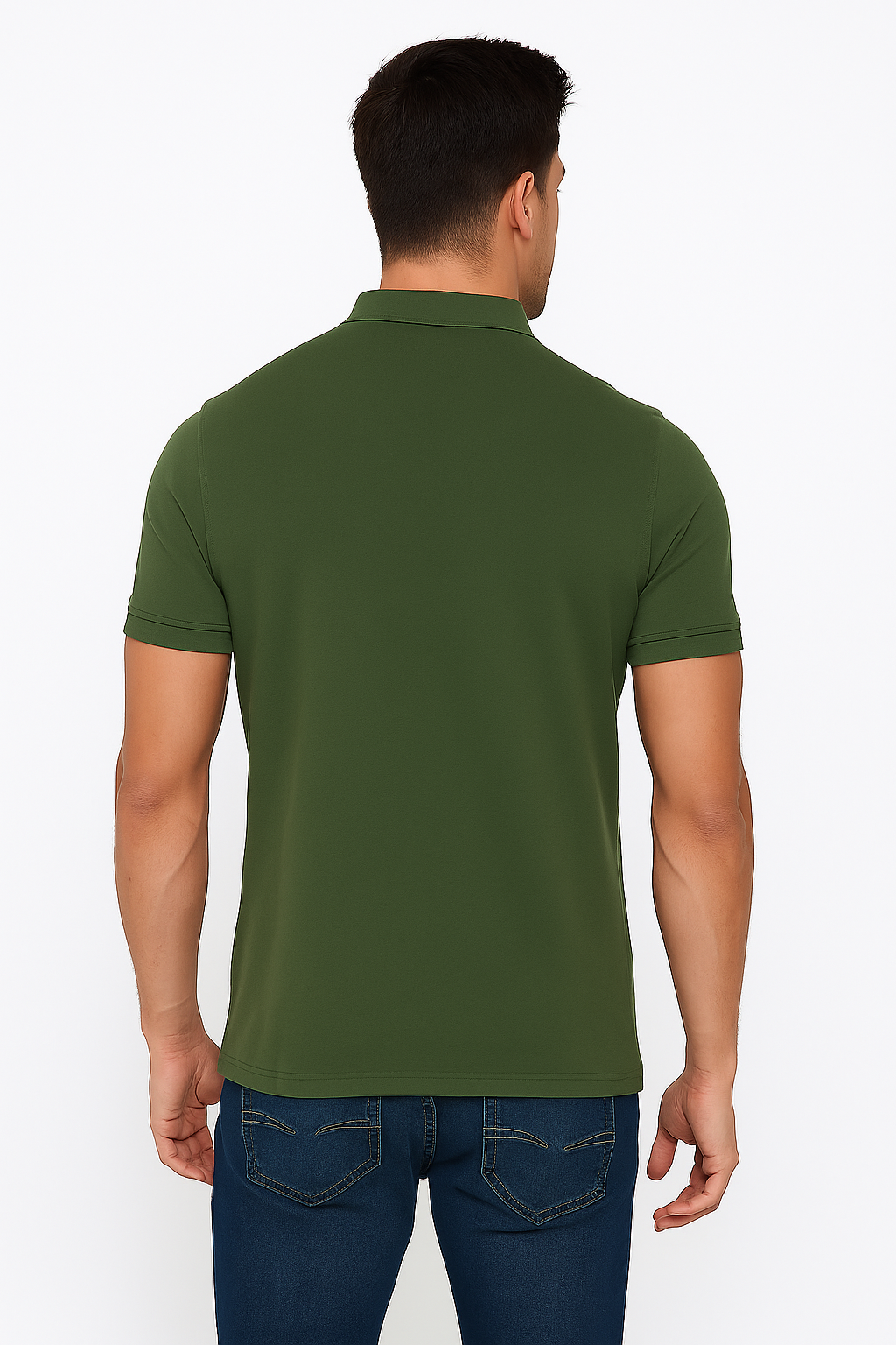 Men's Solid Piqué Polo with Pocket