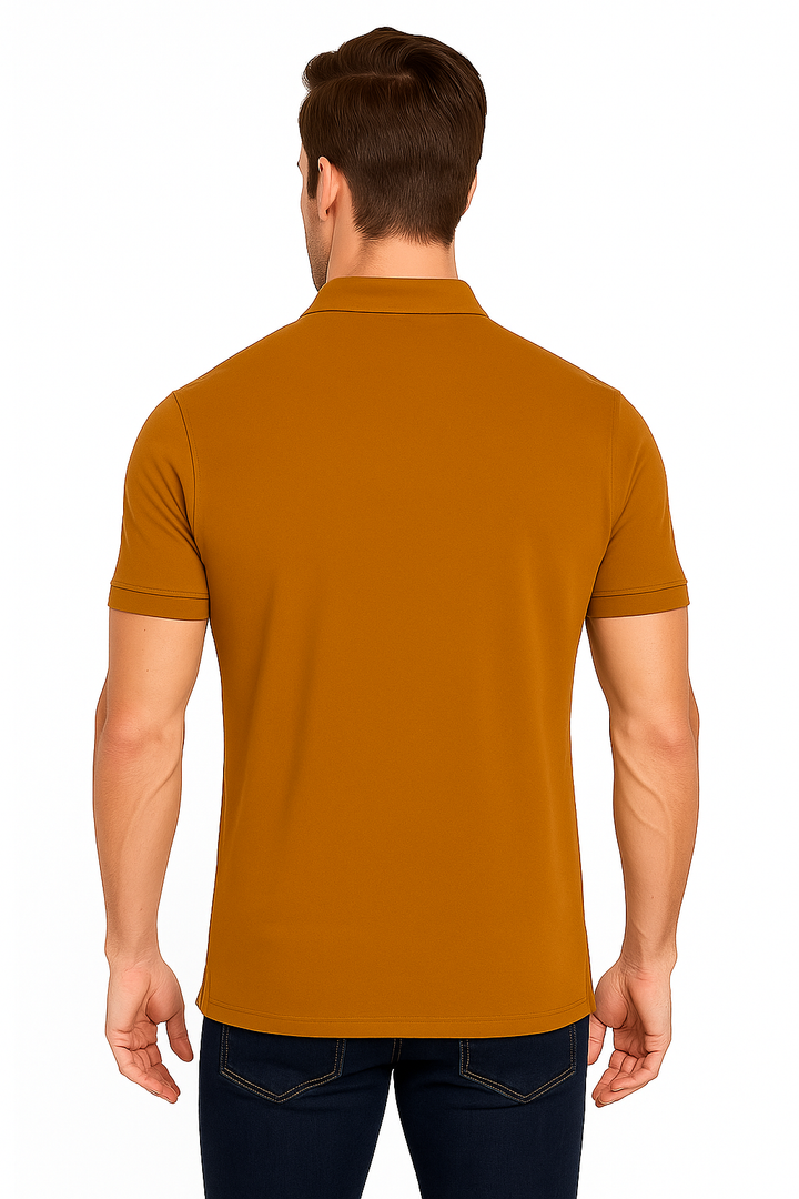 Men's Solid Piqué Polo with Pocket
