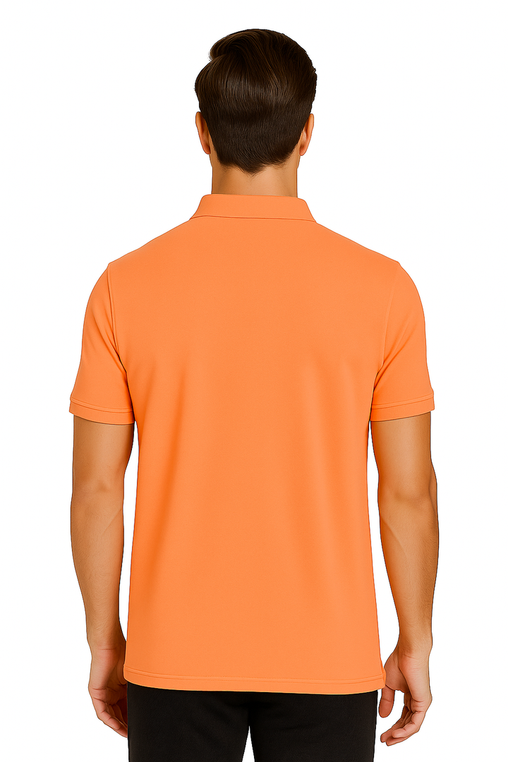 Men's Solid Piqué Polo with Pocket