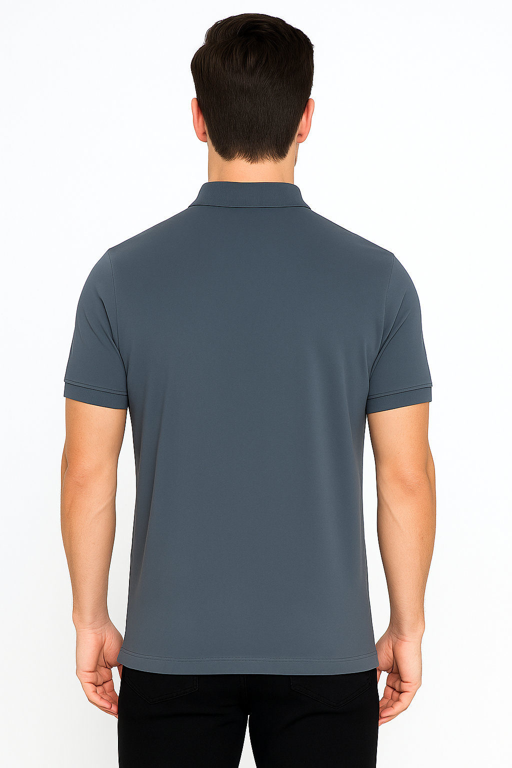 Men's Solid Piqué Polo with Pocket