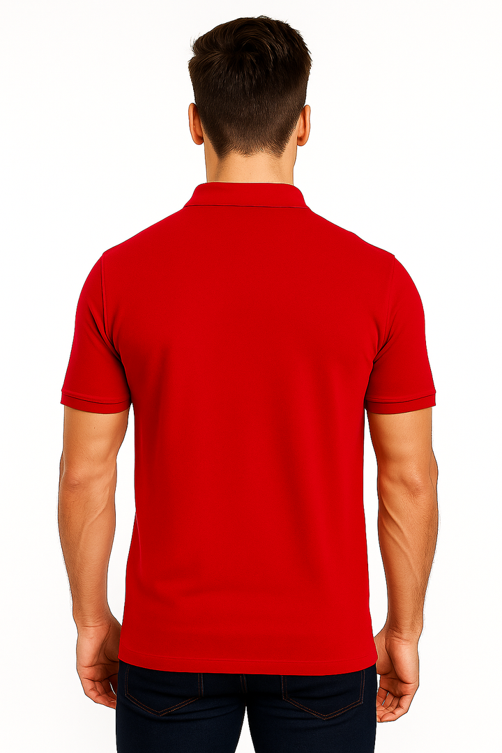 Men's Solid Piqué Polo with Pocket