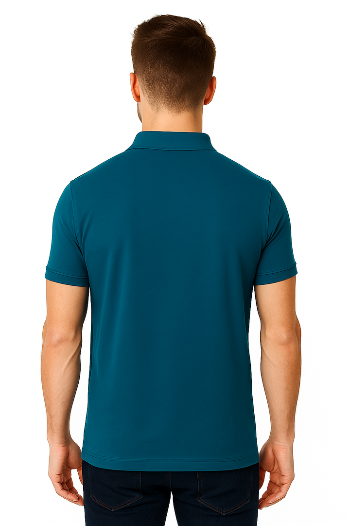 Men's Solid Piqué Polo with Pocket