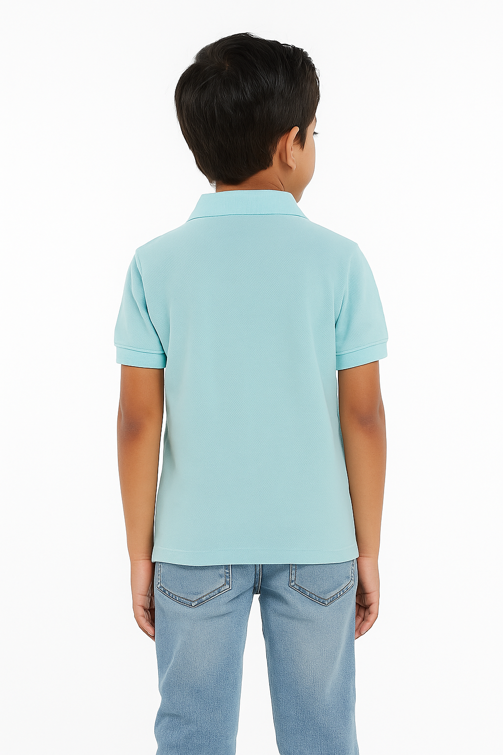 Kids' Piqué Plain Polo with Logo – Classic & Comfortable Polo Shirt for Kids