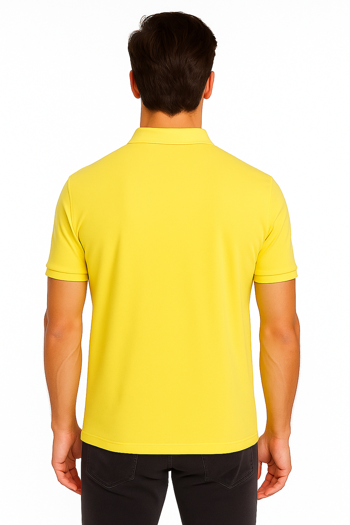 Men's Solid Piqué Polo with Pocket