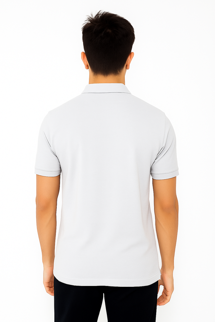 Men's Solid Piqué Polo with Pocket