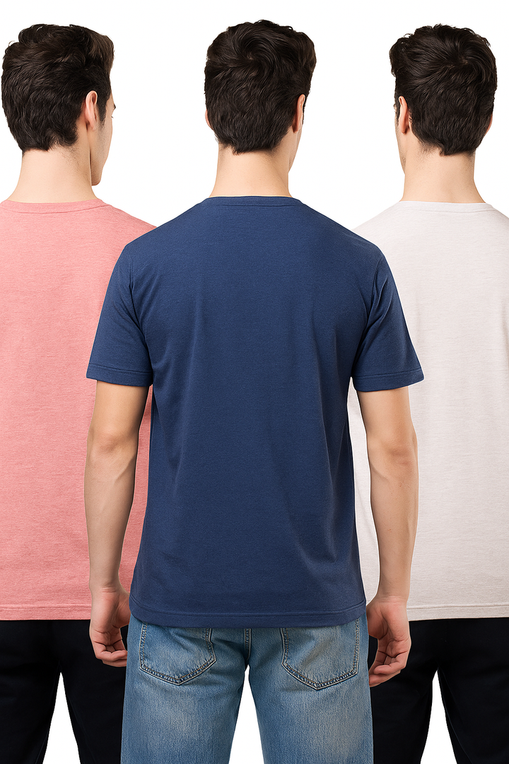 Men's Pack of 3 T-Shirts – Melange