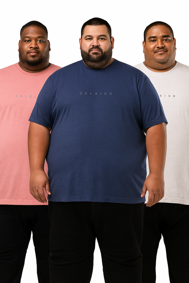 Men's Pack of 3 T-Shirts – Melange - Big & Tall