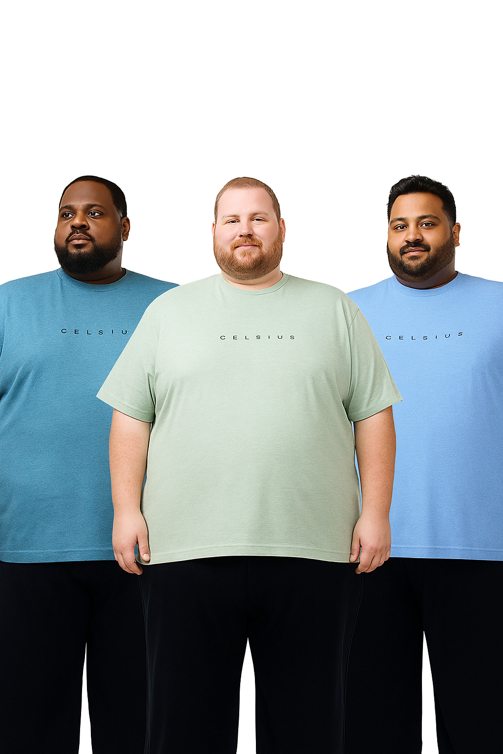 Men's Pack of 3 T-Shirts – Melange - Big & Tall