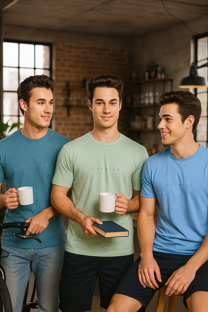 Men's Pack of 3 T-Shirts – Melange