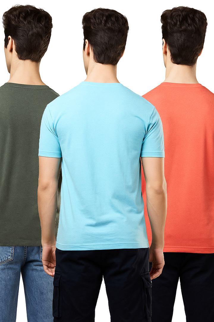 Men's Pack of 3 T-Shirts – Melange