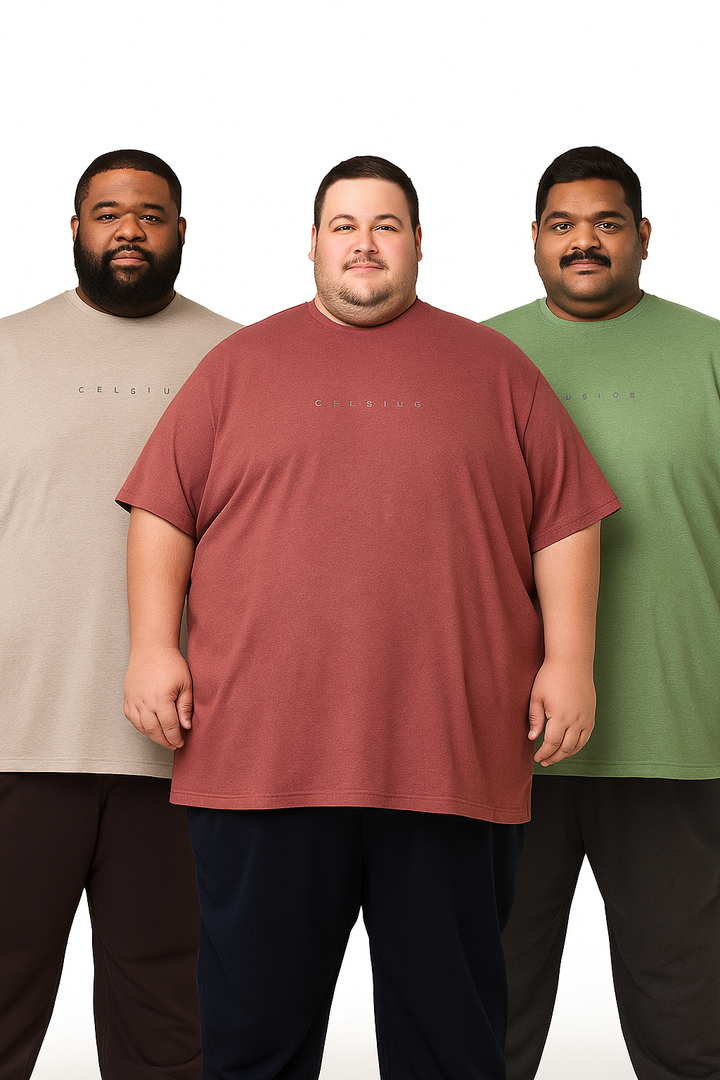 Men's Pack of 3 T-Shirts – Melange - Big & Tall