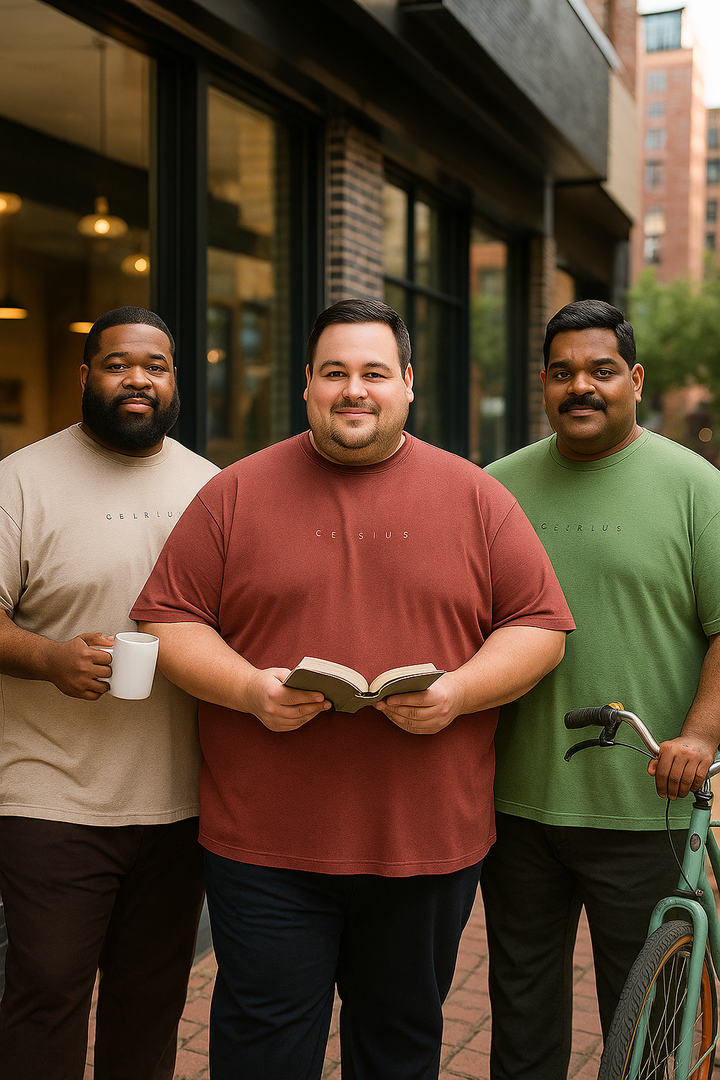 Men's Pack of 3 T-Shirts – Melange - Big & Tall