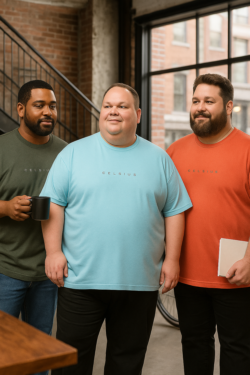 Men's Pack of 3 T-Shirts – Melange - Big & Tall