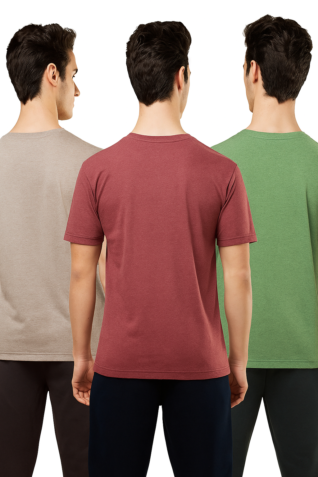 Men's Pack of 3 T-Shirts – Melange