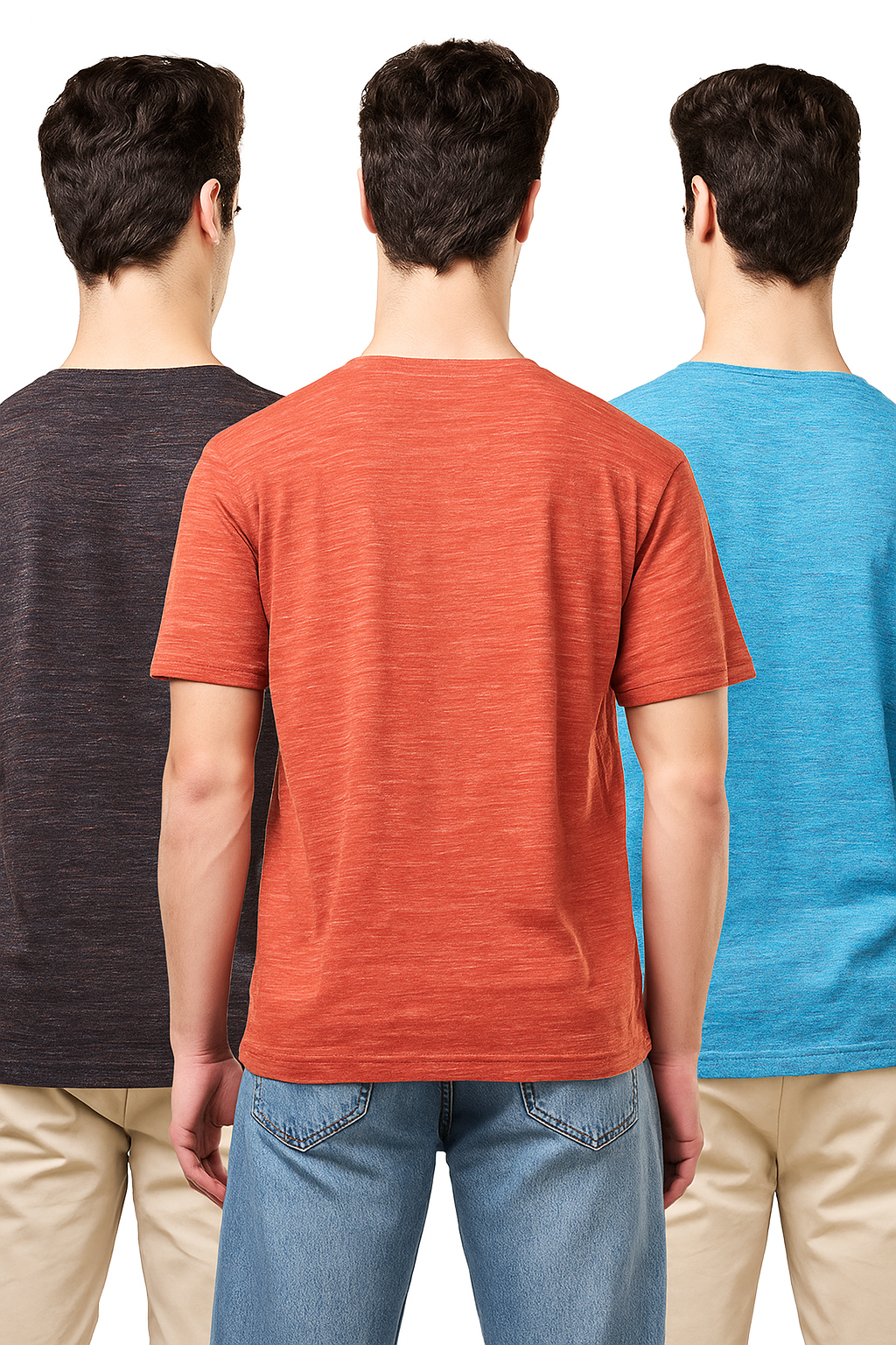 Men's Pack of 3 T-Shirts – Melange