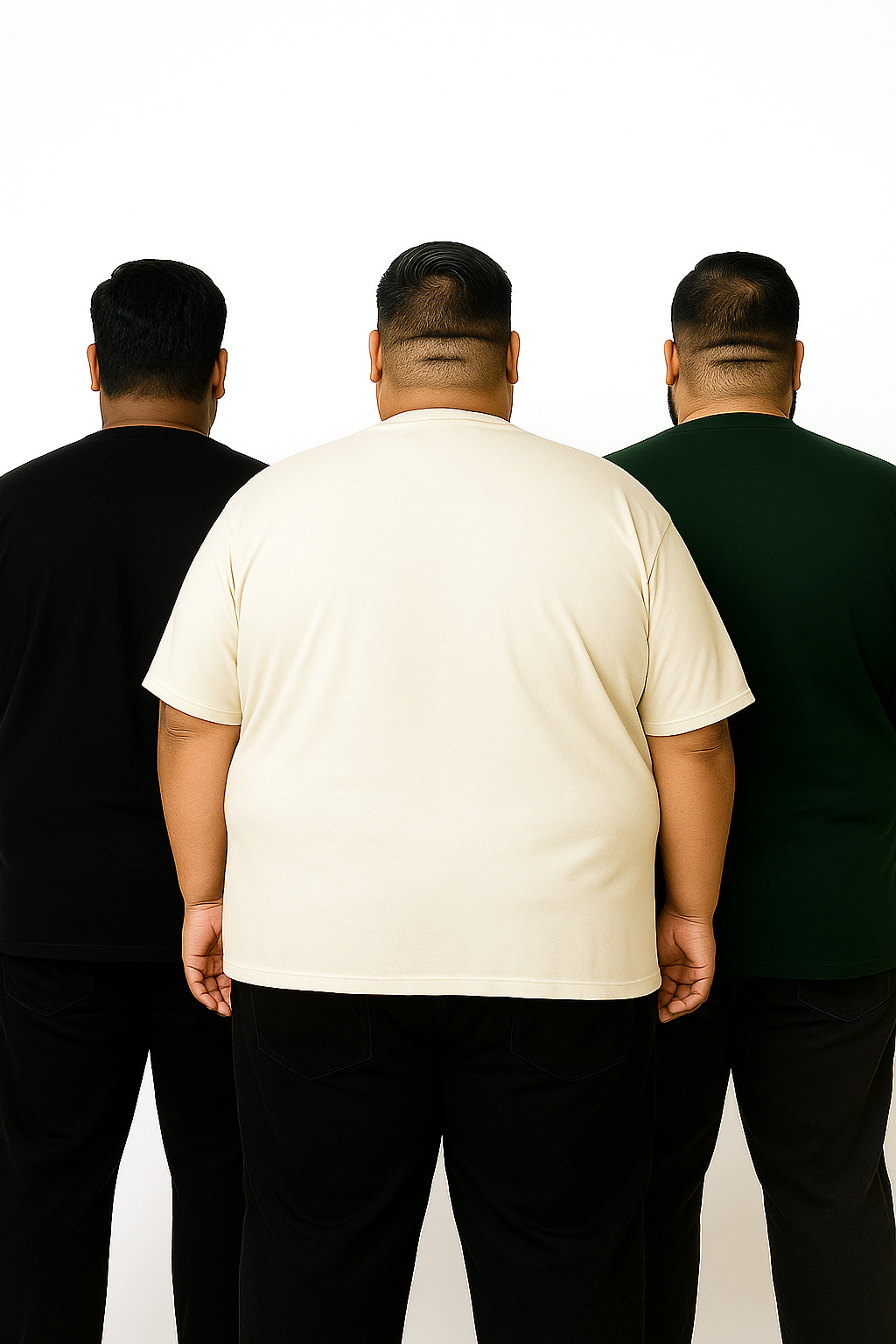 Men's Pack of 3 T-Shirts - Solid - Big & Tall